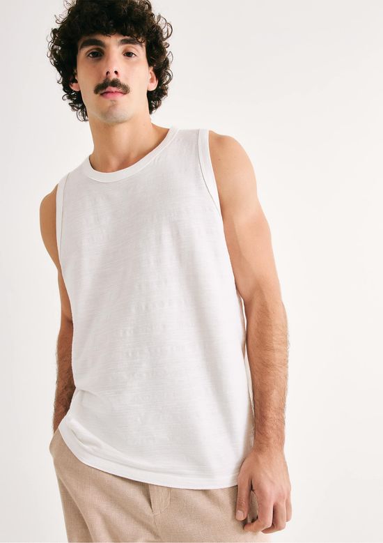 Foto do produto: Regata Masculina Regular Texturizada - Off white