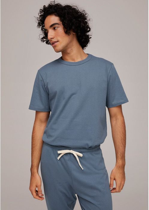 Pijama Masculino Em Algodão - Azul