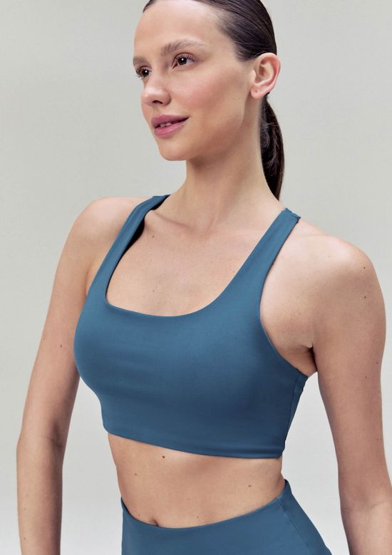 Foto do produto: Top Esportivo Feminino Hero Com Fio LYCRA® - Azul