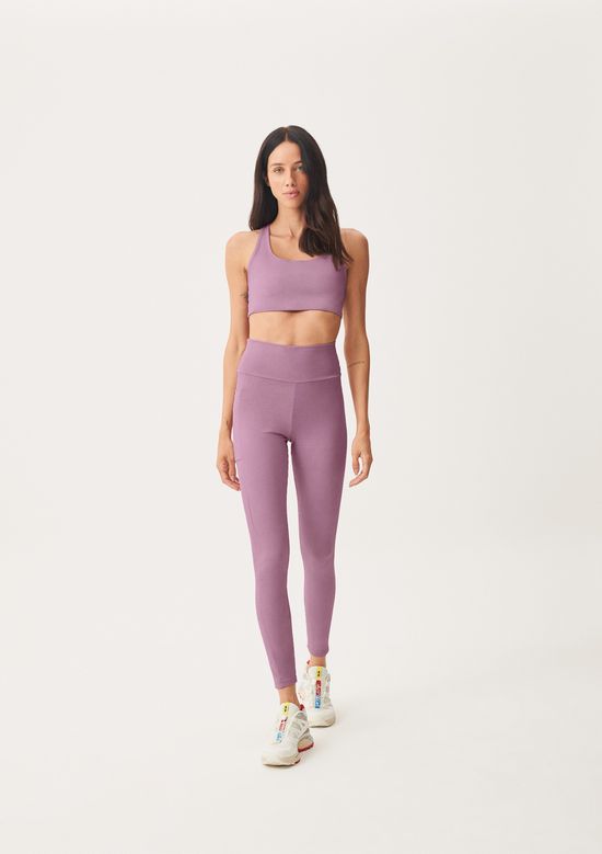 Foto do produto: Calça Legging Feminina Esportiva Com Fio LYCRA® - Rosa