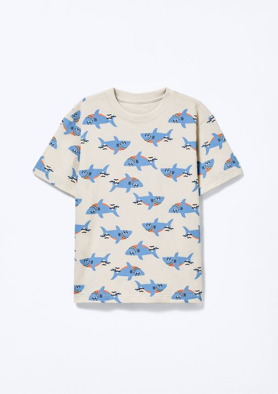 Foto do produto: Pijama Curto Infantil Menino Box Estampado - Off white