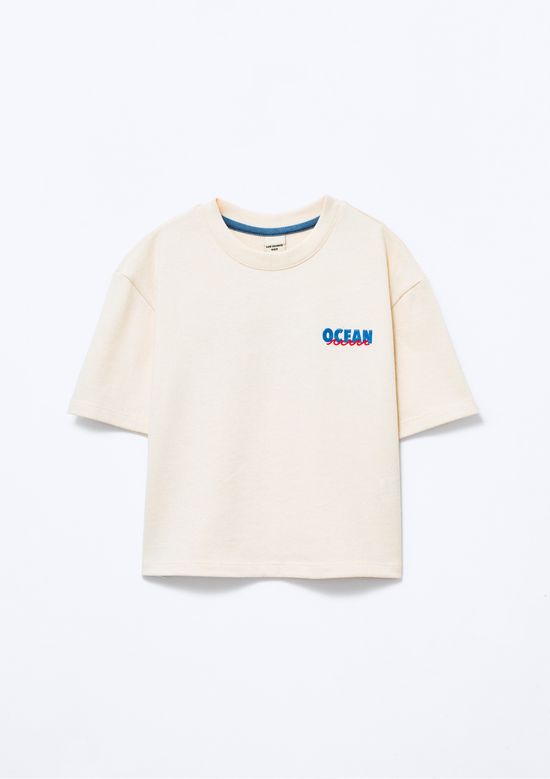 Foto do produto: Blusa Infantil Menina Oversized Estampada - Off white