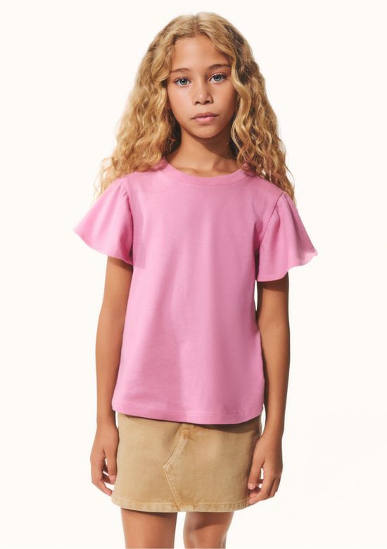 Foto do produto: Blusa Infantil Menina Regular Com Babados - Rosa