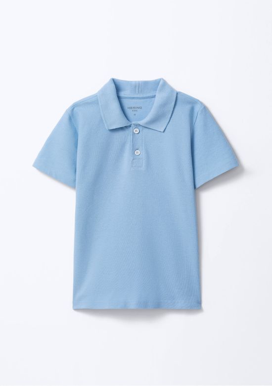 Foto do produto: Camisa Polo Infantil Menino Manga Curta Em Piquet - Azul