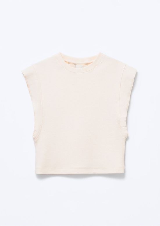 Foto do produto: Blusa Infantil Menina Em Ribana - Off white