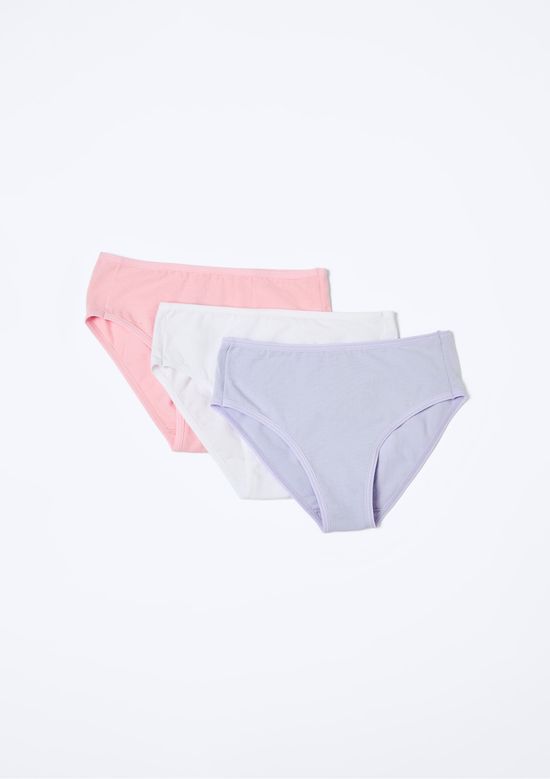 Foto do produto: kit Com 3 Calcinhas Infantil Em Ribana - Multicolorido