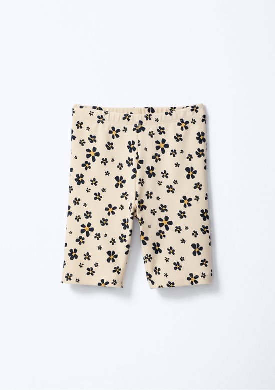 Foto do produto: Bermuda Infantil Menina Ciclista Estampada - Creme