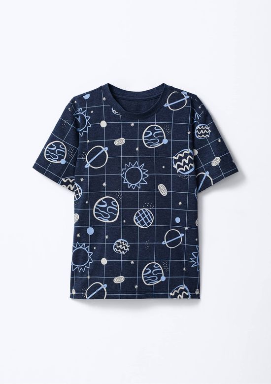 Foto do produto: Pijama Curto Infantil Menino Box Estampado - Azul