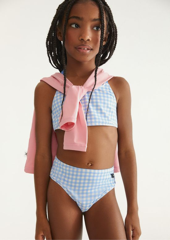 Foto do produto: Conjunto Biquíni Infantil Top Com Alças Duplas - Azul