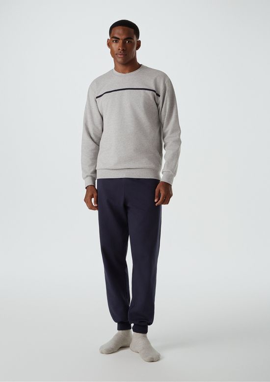 Foto do produto: Pijama Longo Masculino Em Moletom - Cinza