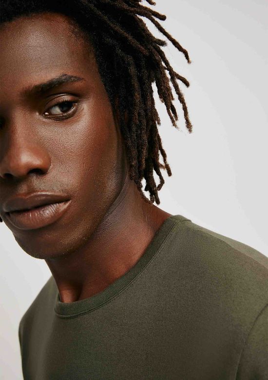 Foto do produto: Camiseta Básica Masculina Manga Curta Slim - Verde