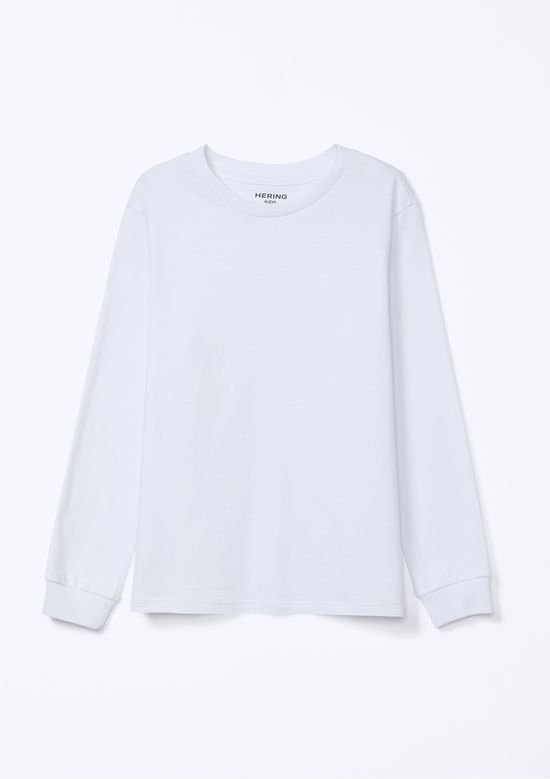 Foto do produto: Camiseta Básica Infantil Menino Manga Longa - Branco