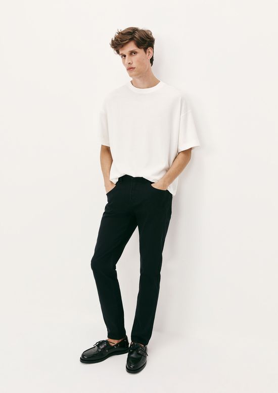 Foto do produto: Calça Masculina Slim Em Sarja - Preto