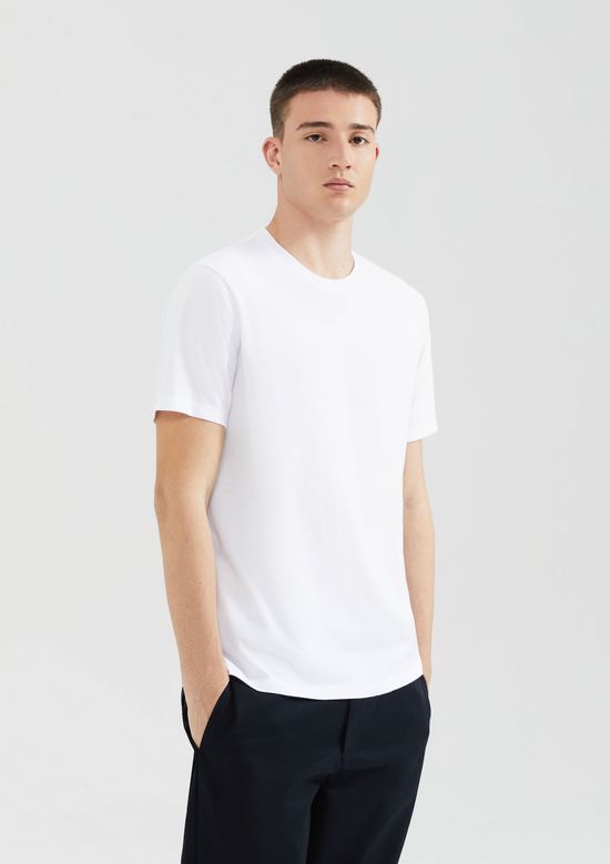 Foto do produto: Camiseta Básica Masculina World Com Bordado - Branco