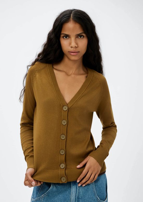 Foto do produto: Cardigan Feminino Em Tricô - Marrom