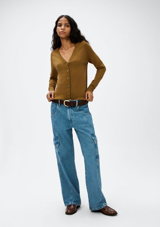 Foto do produto: Cardigan Feminino Em Tricô - Marrom