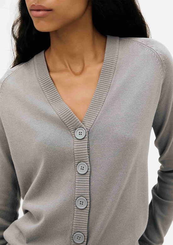 Foto do produto: Cardigan Feminino Em Tricô - Cinza