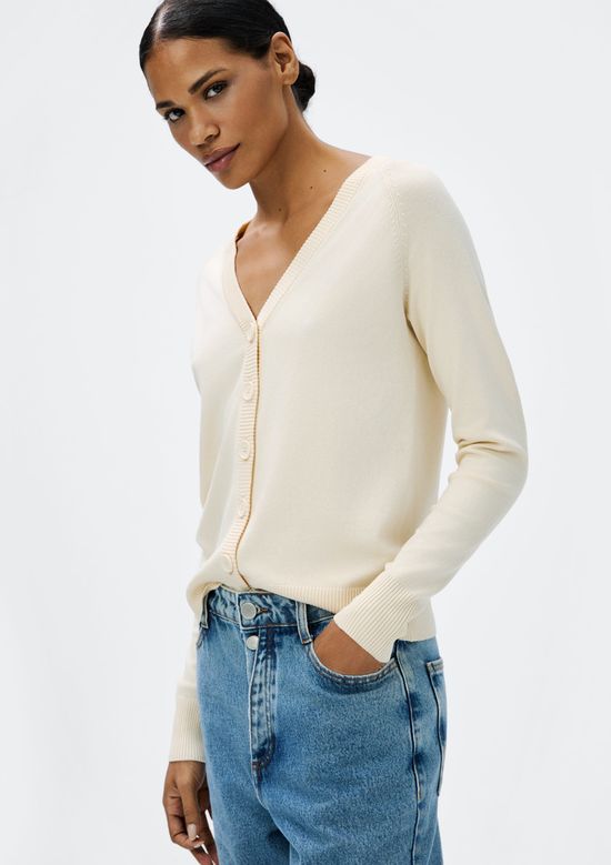 Foto do produto: Cardigan Feminino Em Tricô - Creme