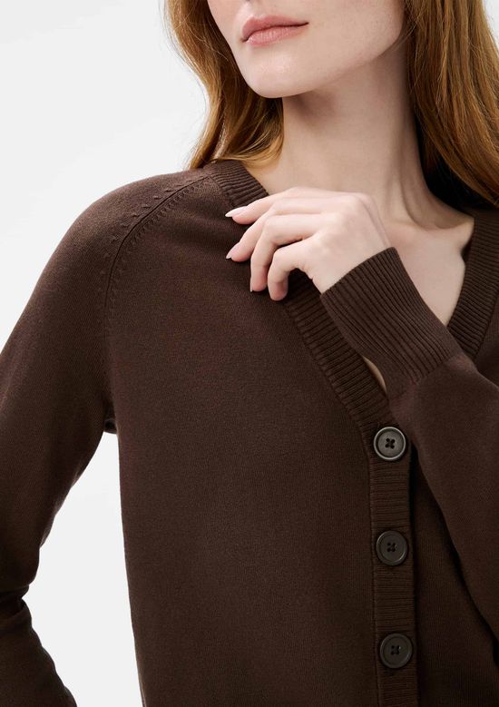 Foto do produto: Cardigan Feminino Em Tricô - Marrom