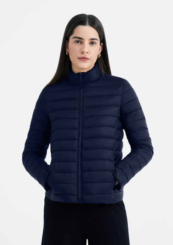 Foto do produto: Jaqueta Básica Feminina Puffer Matelassê - Azul
