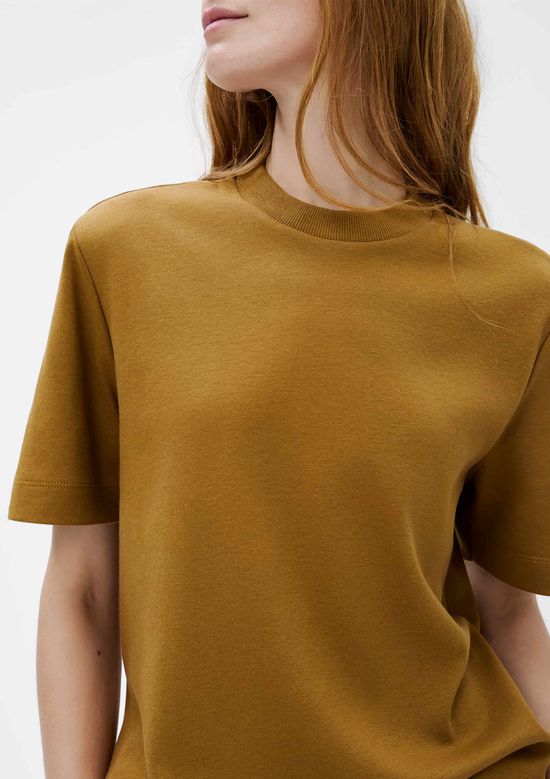 Foto do produto: Camiseta Básica Feminina Manga Curta Mid - Marrom