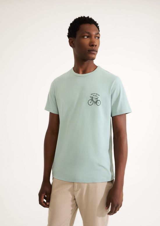 Foto do produto: Camiseta Masculina Slim Estampada - Azul