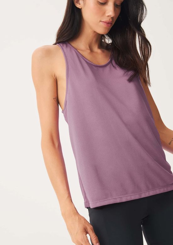 Foto do produto: Regata Esportiva Feminina Texturizada Easy Care - Roxo