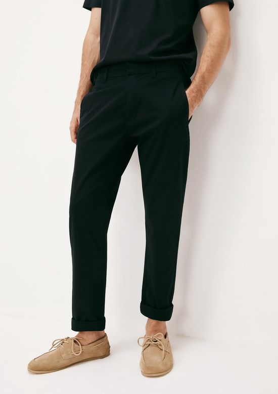 Foto do produto: Calça Masculina Slim Em Sarja Empapelada - Preto