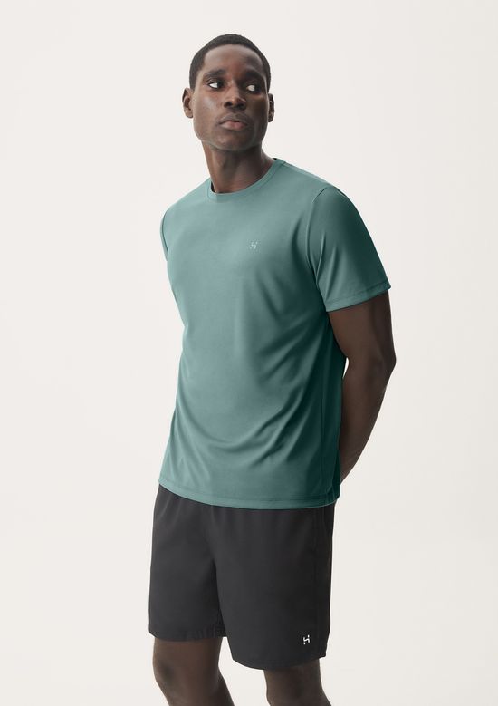 Foto do produto: Camiseta Esportiva Masculina Manga Curta Com Refletivo - Verde