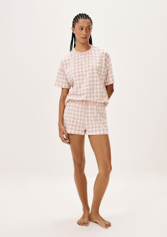 Foto do produto: Pijama Curto Feminino Estampado Oversized - Rosa