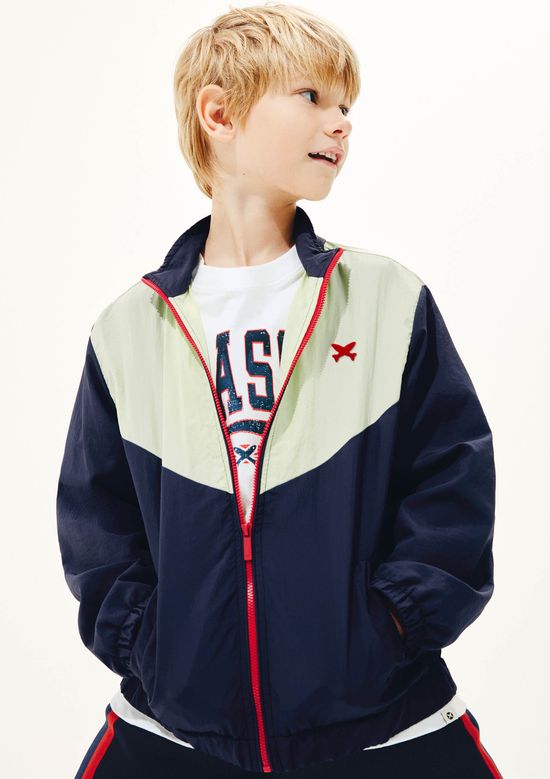 Foto do produto: Blusão Infantil Menino Nylon Bomber - Azul