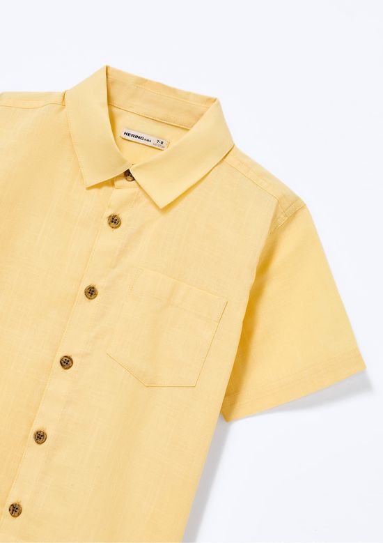 Foto do produto: Camisa Infantil Menino Manga Comfort - Amarelo