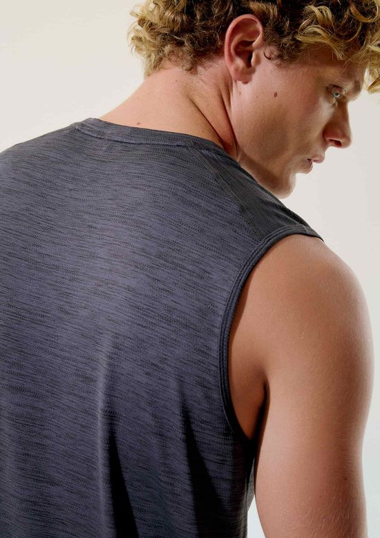 Foto do produto: Regata Esportiva Masculina Machão Mescla - Cinza