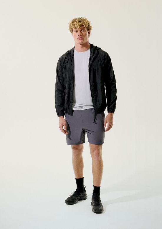 Foto do produto: Jaqueta Esportiva Masculina Corta Vento Com Capuz - Preto