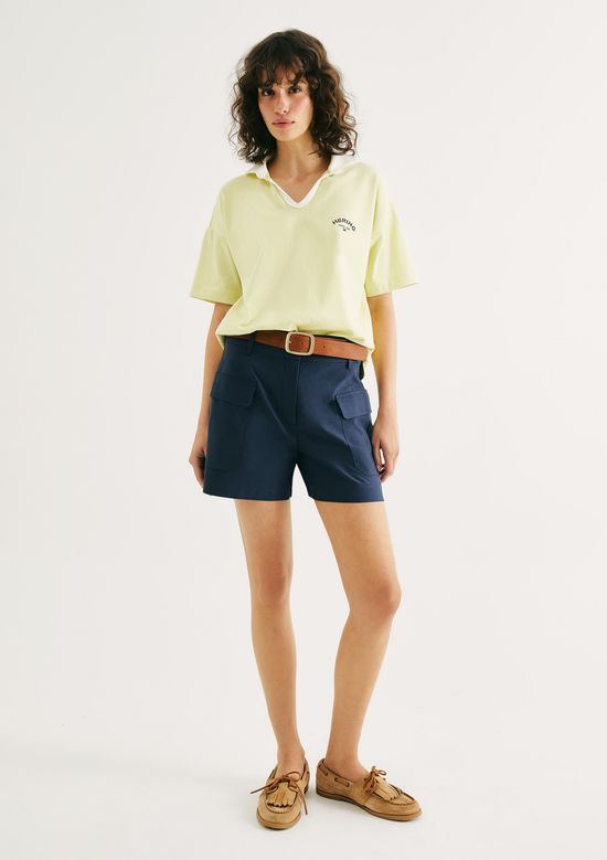 Foto do produto: Shorts Feminino De Alfaiataria - Azul