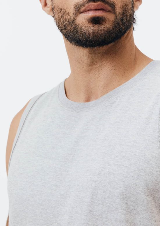 Foto do produto: Regata Básica Masculina World - Cinza