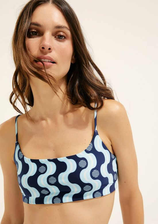 Foto do produto: Top Estampado Hering + Cosmo - Azul