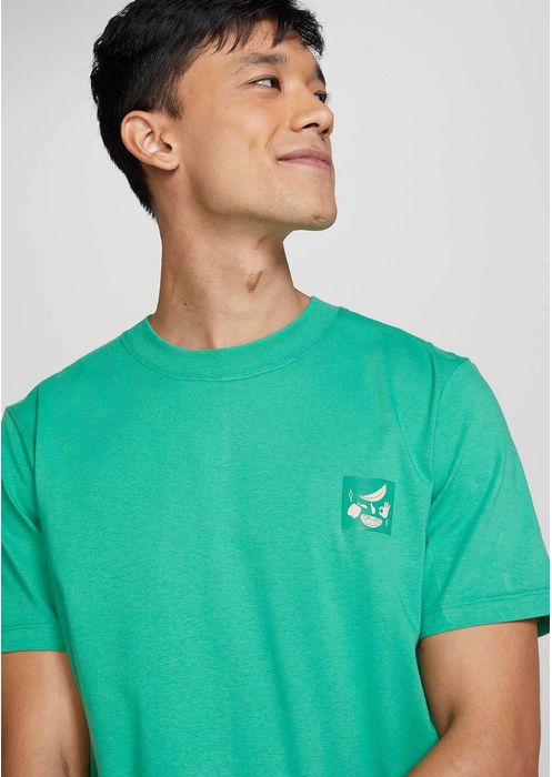 Camiseta Masculina Manga Curta Regular - Verde