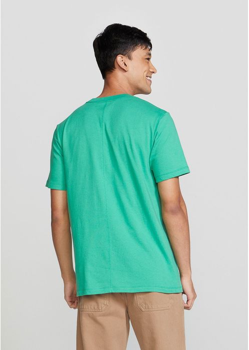 Camiseta Masculina Manga Curta Regular - Verde