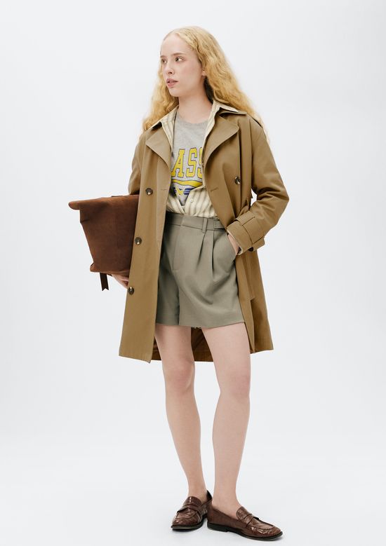 Foto do produto: Shorts Feminino Em Alfaiataria - Bege