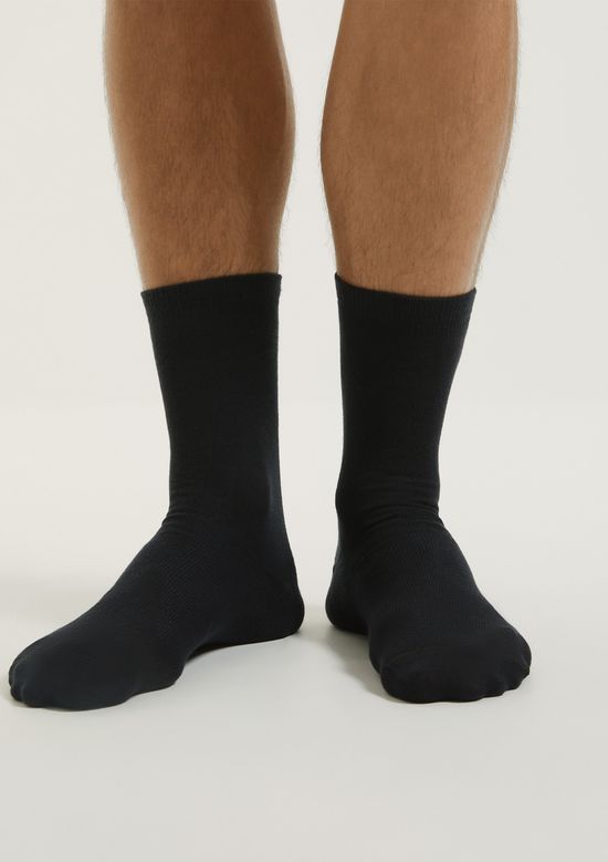Foto do produto: Kit 2 Meias Unissex Cano Longo - Preto
