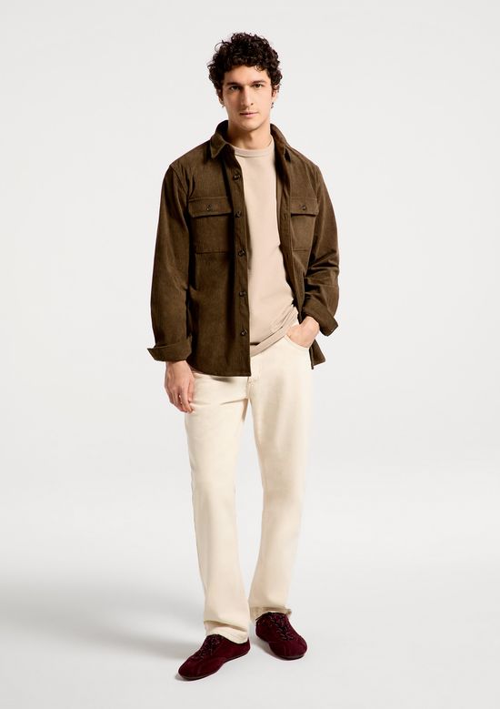 Foto do produto: Calça Masculina Reta Em Sarja - Off white