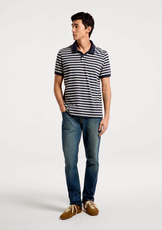 Foto do produto: Calça Jeans Masculina Slim Com elastano - Azul