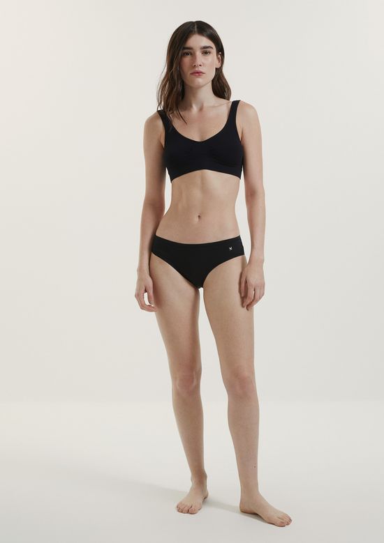 Foto do produto: Kit 5 Calcinhas Básicas Caleçon Em Algodão - Multicolorido