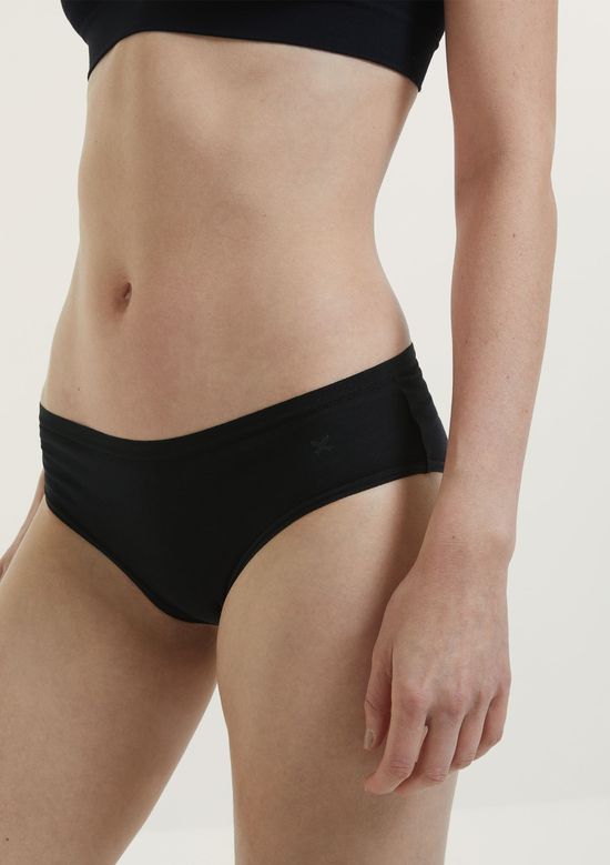 Foto do produto: Kit 3 Calcinhas Caleçon Em Malha - Preto