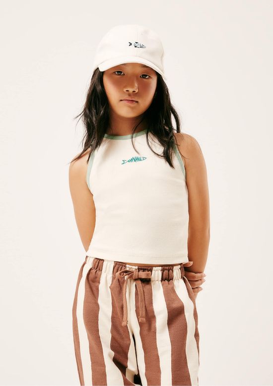 Foto do produto: Regata Infantil Menina Com Bordado Hering Kids + Renata Vanzetto - Off white
