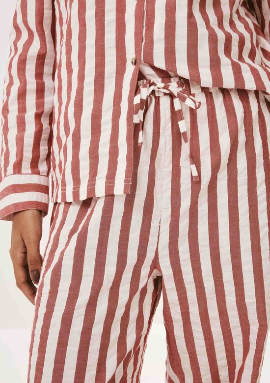 Foto do produto: Calça Feminina Anarruga Fio Tinto Estampada - Vermelho