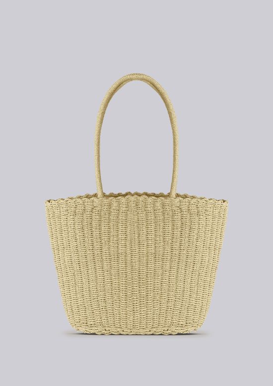 Foto do produto: Bolsa Tote Feminina De Palha - Creme