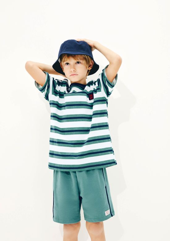 Foto do produto: Bermuda 1880 Infantil Menino Com Patch - Verde