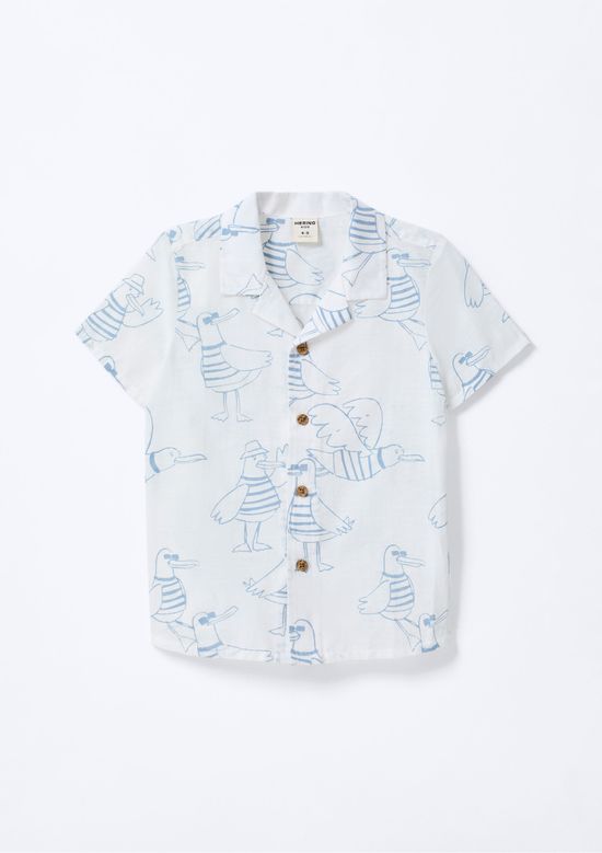 Foto do produto: Camisa Infantil Menino Toddler Estampada Em Algodão - Cinza